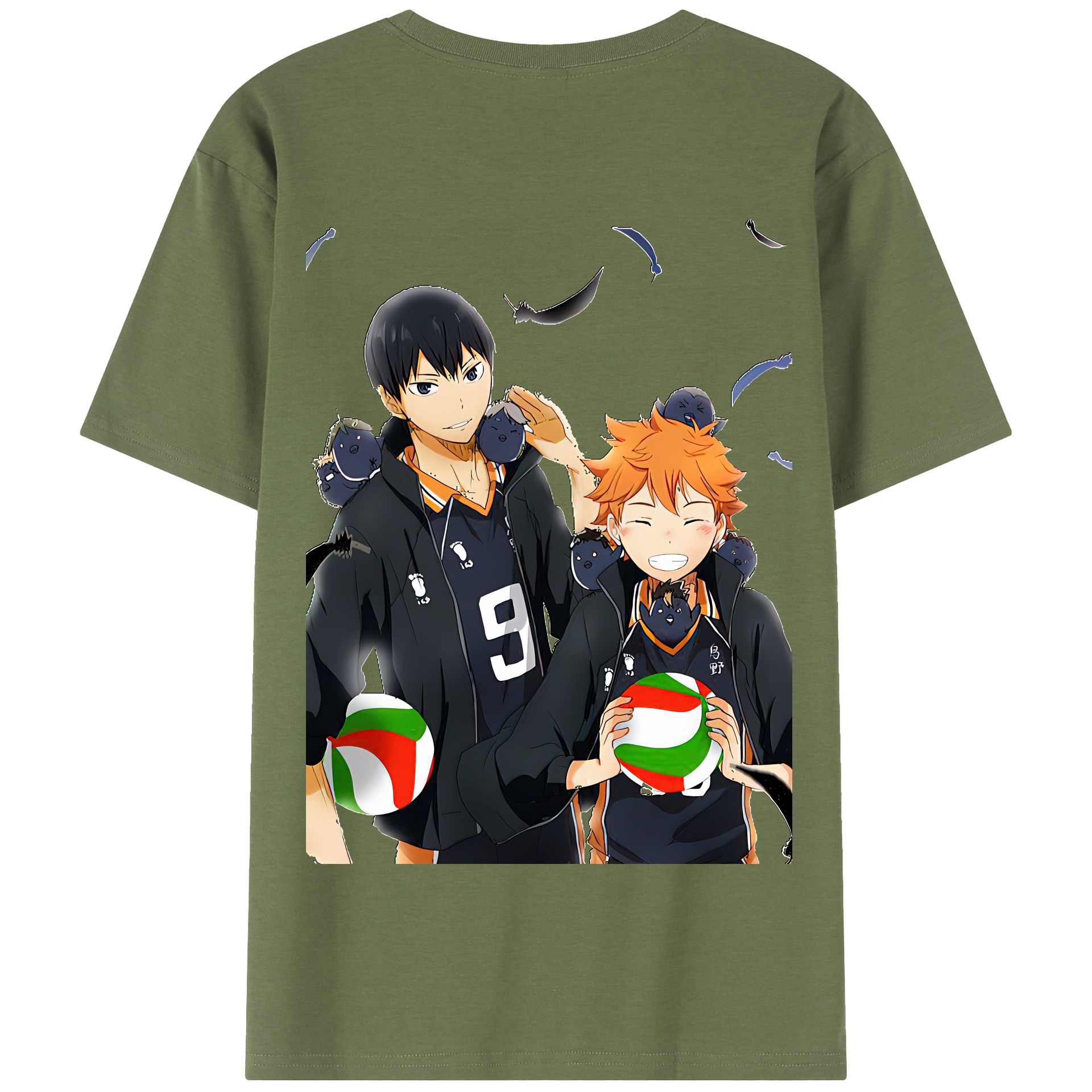 （画像用） ハイキュー!! Haikyu!! 綿100％半袖Tシャツ（背面プリント）